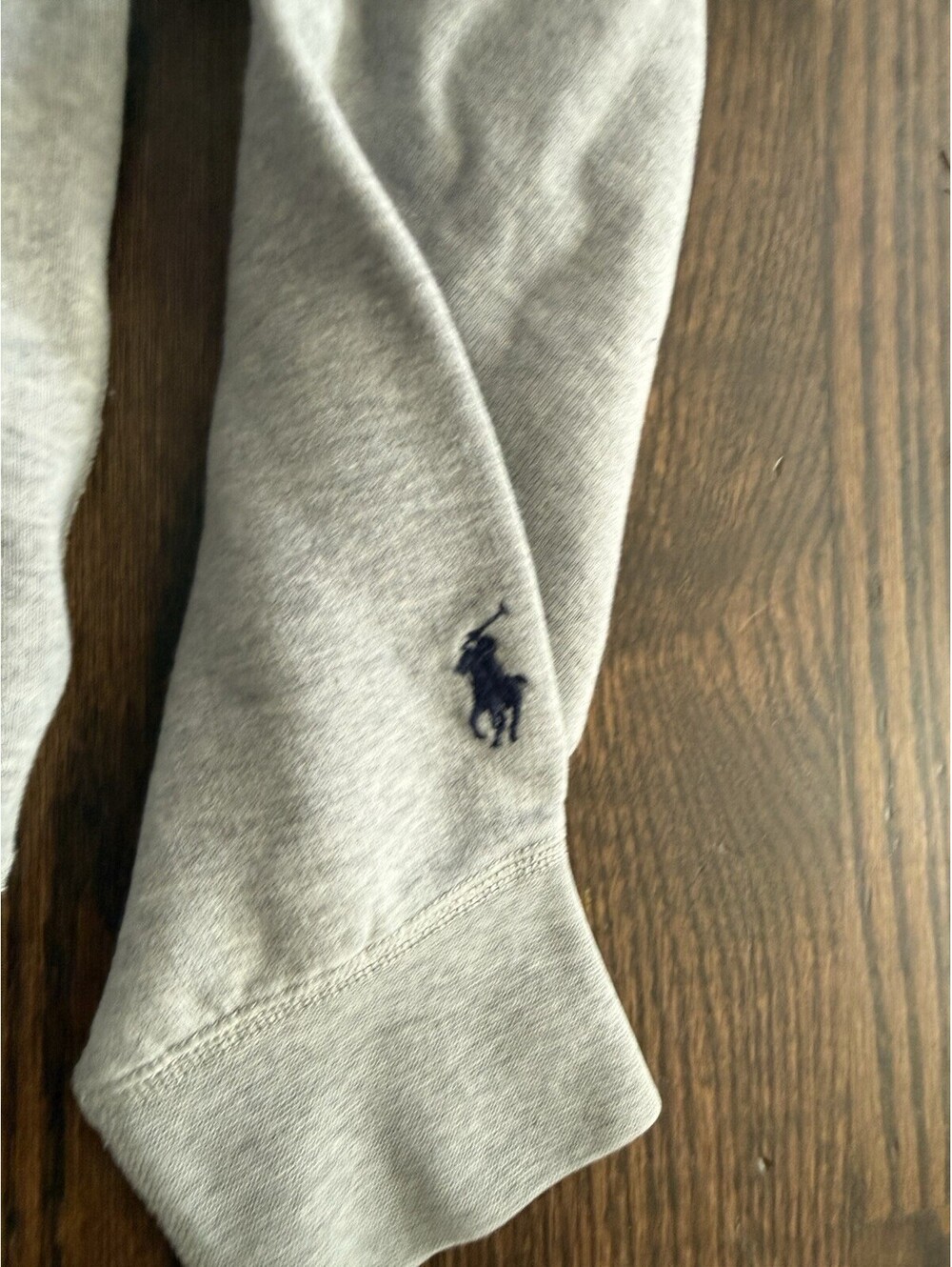 Polo Ralph Lauren Men's M Gray RL Fleece Logo Hoodie POLO Applique 67 - Picture 5 of 11